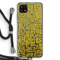 Majorelle Blue Print: Samsung Galaxy A22 5G Transparant Hoesje met koord