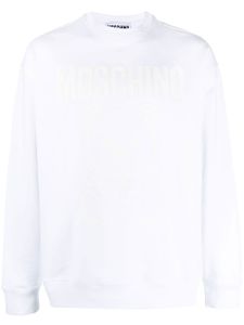 Moschino sweat à logo imprimé - Blanc