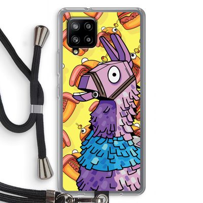 Loot Burger: Samsung Galaxy A42 5G Transparant Hoesje met koord