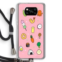Happy bento friends: Xiaomi Poco X3 NFC Transparant Hoesje met koord
