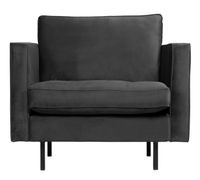 BePureHome Fauteuil Rodeo Velvet - Antraciet