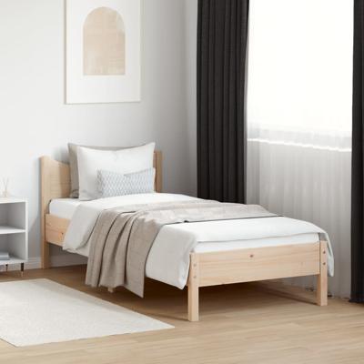 Bedframe zonder matras massief grenenhout 90x190 cm
