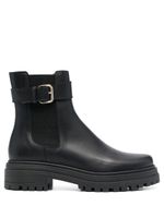 Tila March bottines chelsea Celine en cuir - Noir