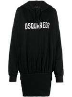 DSQUARED2 robe à logo imprimé - Noir - thumbnail