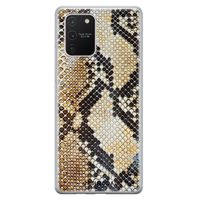 Samsung Galaxy S10 Lite siliconen hoesje - Golden snake
