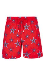Vilebrequin short de bain à design brodé - Orange