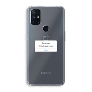 Reminder: OnePlus Nord N10 5G Transparant Hoesje