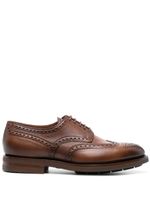 Santoni chaussures oxford en cuir - Marron - thumbnail