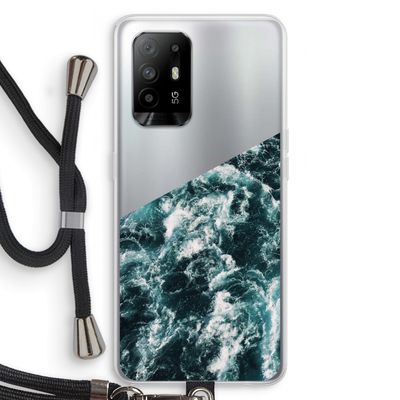Zee golf: Oppo A95 5G Transparant Hoesje met koord