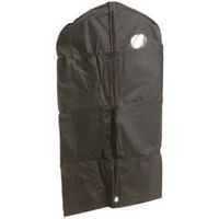 15x Zwarte kledinghoes 65 x 100 cm met venster