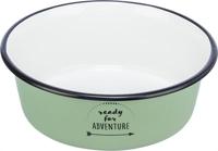 Trixie voerbak drinkbak emaille / rvs groen Trixie voerbak drinkbak emaille / rvs groen
