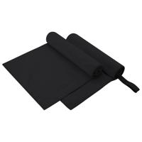 Sporthanddoeken 2 pcs Zwart 100 x 50 cm Polyester en polyamide