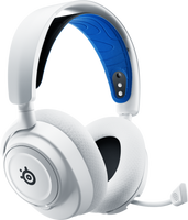 Steelseries ARCTIS NOVA 7P WHITE Headset Draadloos Hoofdband Gamen Bluetooth Blauw, Wit - thumbnail