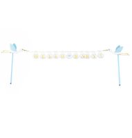 Cake Topper &apos;Hello Baby&apos; Blauw