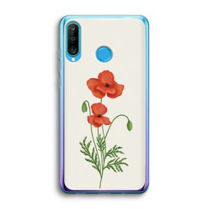 Red poppy: Huawei P30 Lite Transparant Hoesje