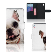 Sony Xperia Z3 | Telefoonhoesje | Met pasjeshouder | Franse Bulldog