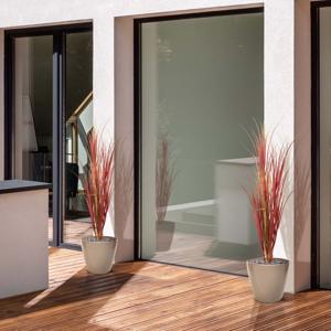 Kunst Rietgras Deluxe UV 120cm Burgundy