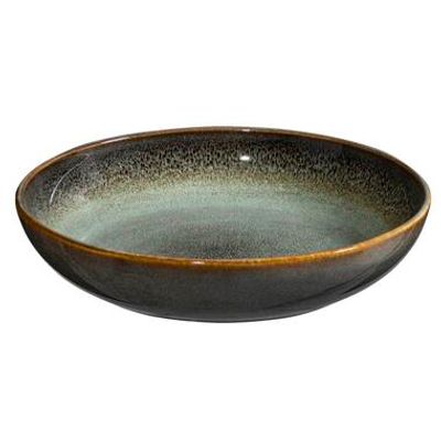 Pastabord Emma - groen - stoneware - Ø22 cm - Leen Bakker