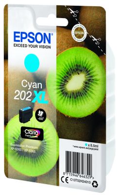 Epson 202XL 8.5ml 650pagina's Cyaan inktcartridge - [C13T02H24010]