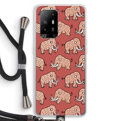 Mammoet: Oppo A94 5G Transparant Hoesje met koord