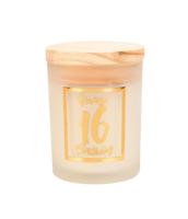Paperdreams Geurkaars klein goud/wit - 16 jaar