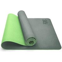 Yogamat groen-lime, fitnessmat,, gymnastiekmat pilatesmat, sportmat, 183 x 61 x 0,6 cm - thumbnail
