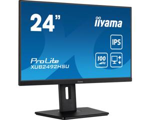 Iiyama XUB2492HSU-B6 LED-monitor Energielabel D (A - G) 61 cm (24 inch) 1920 x 1080 Pixel 16:9 0.4 ms HDMI, DisplayPort, Hoofdtelefoon (3.5 mm jackplug), USB