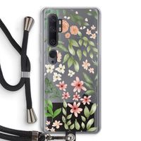 Botanical sweet flower heaven: Xiaomi Mi Note 10 Pro Transparant Hoesje met koord