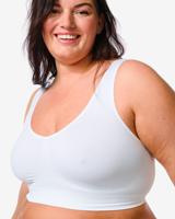 HEMA Naadloze top zonder beugel wit (wit)