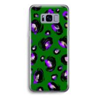 Green Cheetah: Samsung Galaxy S8 Transparant Hoesje - thumbnail