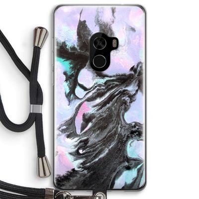 Pastel zwart: Xiaomi Mi Mix 2 Transparant Hoesje met koord