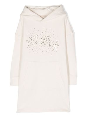 Michael Kors Kids robe-sweat à logo imprimé - Tons neutres