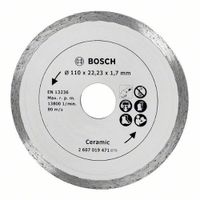 Bosch Accessoires Diamantdoorslijpschijf voor keramische tegels, 110 mm Ø - 2607019471 - thumbnail