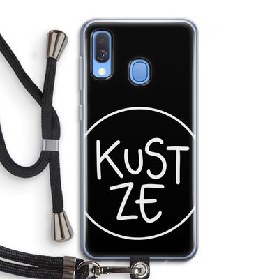 KUST ZE: Samsung Galaxy A40 Transparant Hoesje met koord