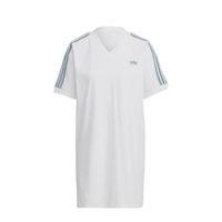 adidas Originals Adicolor T-shirt jurk wit/groen - thumbnail
