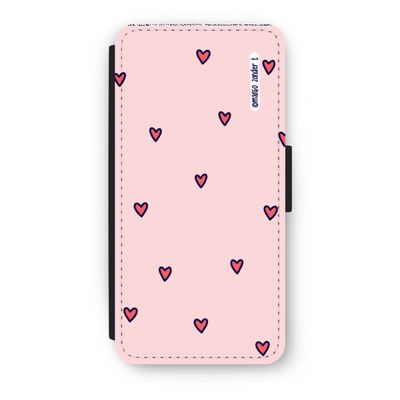 Hartjes: iPhone 7 Flip Hoesje