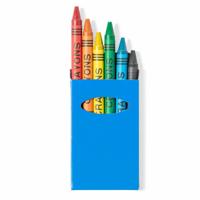 Waskrijtjes 6x stuks gekleurd - Kinderfeestje - Krijtjes - Tekenmateriaal
