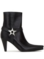 Giuseppe Zanotti bottines à plaque étoile - Noir