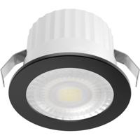 LED Veranda Spot Verlichting - Brinton Glowix - 3W 260 lm 38D - Natuurlijk Wit 4000K - Inbouw - Rond - Zwart - Ø44mm Buitenmaat - Ø32mm Zaagmaat