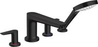 Hansgrohe Talis E 4-gats badrandmengkraan afbouwdeel voor inbouwdeel 13244180, mat zwart