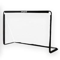 SportX metalen voetbaldoel 182x60x122 cm zwart
