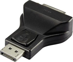 Renkforce RF-4212237 DisplayPort / DVI Adapter [1x DisplayPort stekker - 1x DVI-bus 24+5-polig] Zwart