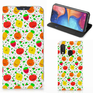 Samsung Galaxy A20e Flip Style Cover Fruits