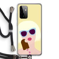 Ice cream: Samsung Galaxy A72 5G Transparant Hoesje met koord