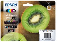 Huismerk Epson 202XL Inktcartridges Multipack (2x zwart + 3 kleuren)