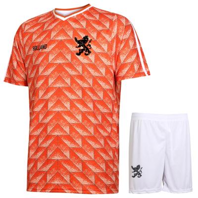 EK 88 Voetbaltenue Eigen Naam - Nederlands Elftal - Oranje - Kind en Volwassenen
