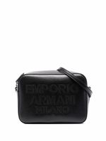 Emporio Armani sac à bandoulière à logo embossé - Noir - thumbnail