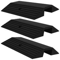 VidaXL Drempelbruggen 3 st 49x40x8 cm rubber - thumbnail