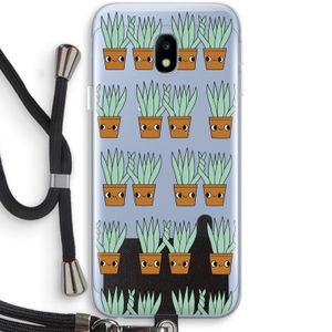 Sansevieria: Samsung Galaxy J3 (2017) Transparant Hoesje met koord