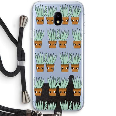 Sansevieria: Samsung Galaxy J3 (2017) Transparant Hoesje met koord